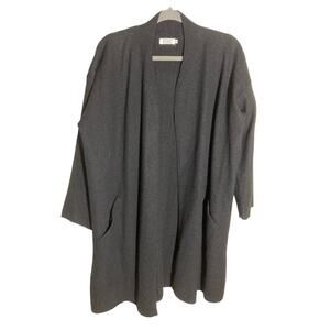 Masai Black Long Open Cardigan - M